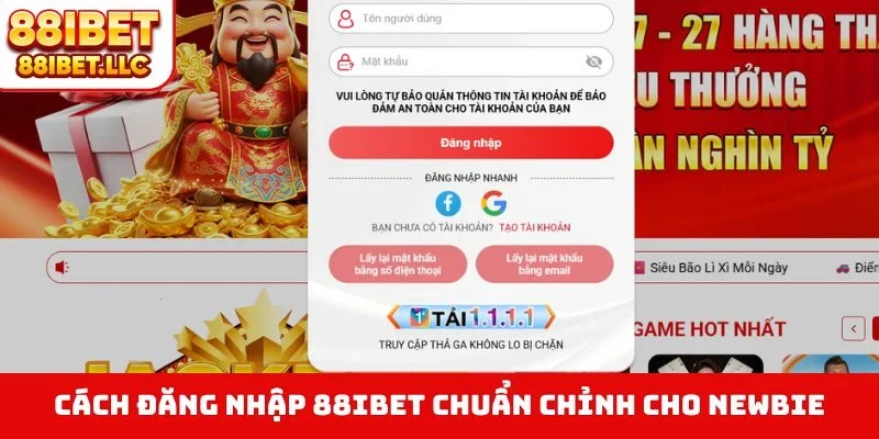 Đăng nhập 88ibet 1 Cách đăng nhập 88IBET chuẩn chỉnh cho newbie